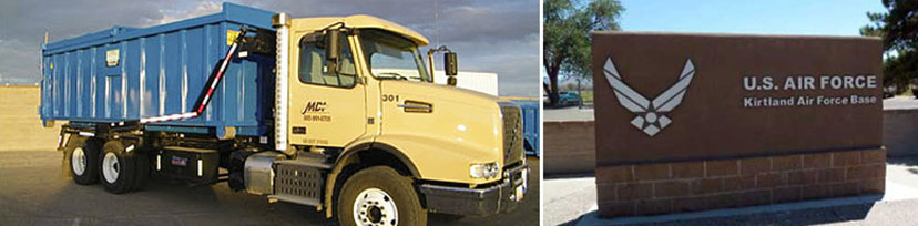 contracts-kirtland-afb-828 MDI Provides Roll-off Services for Kirtland AFB