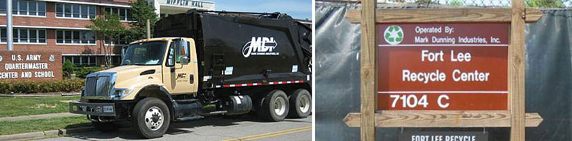 fort-lee-current-contract-828 MDI garbage truck at Fort Lee.
