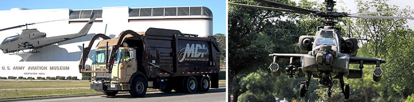 fort-rucker-contract-828 MDI front load truck at Fort Rucker.